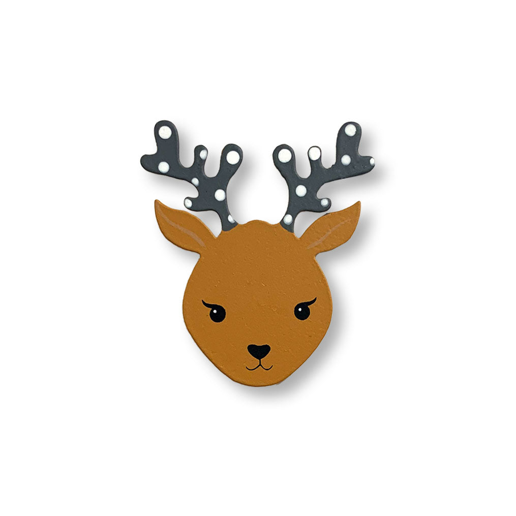 Reindeer Face Magnet, mini