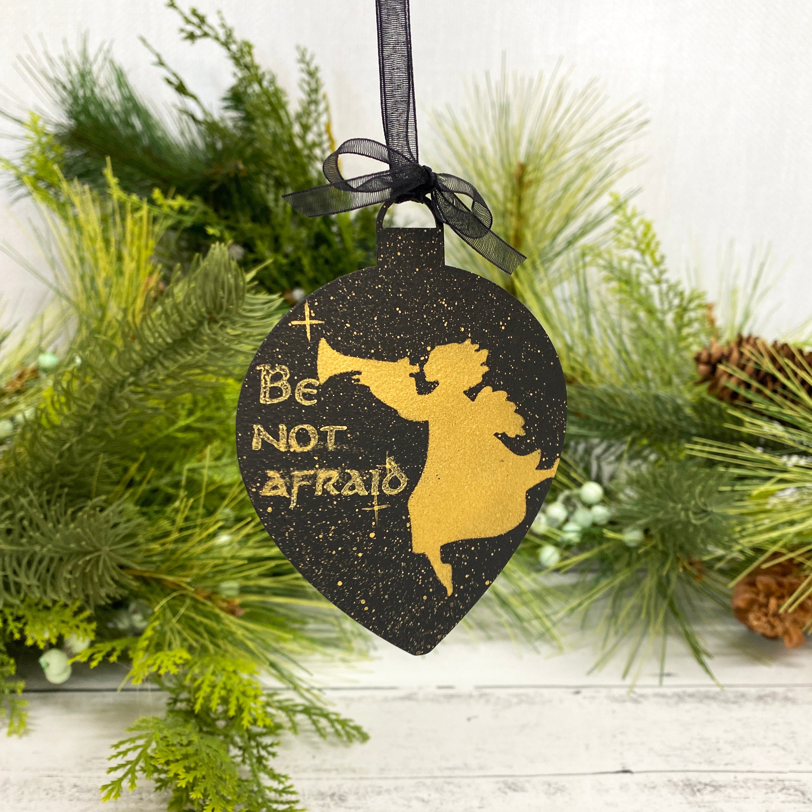 Be Not Afraid | Hand-painted Ornament