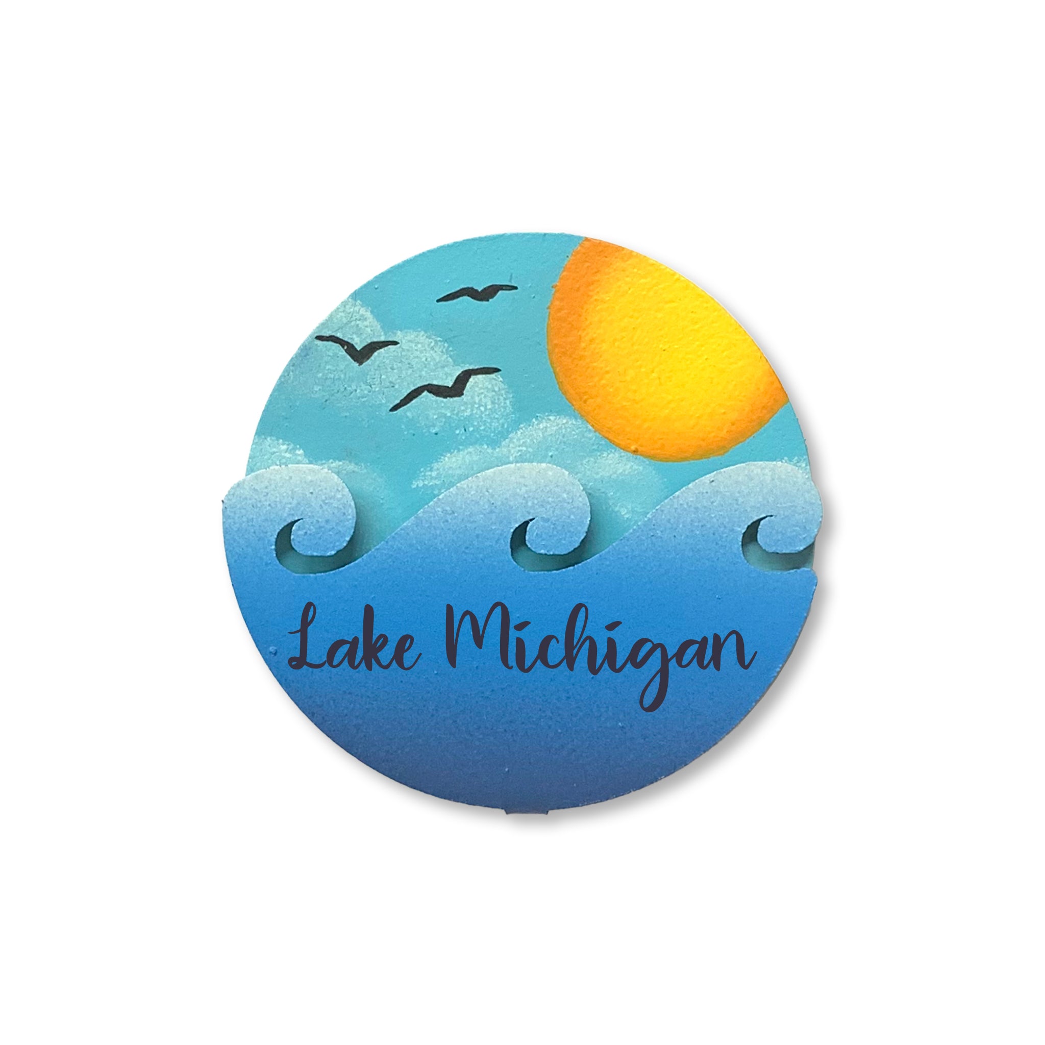 Lake Michigan w/ Waves Magnet