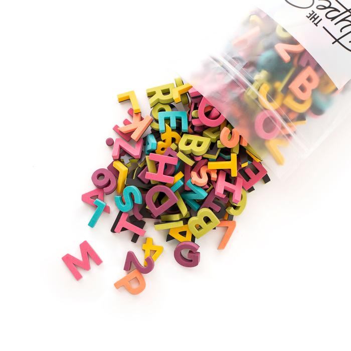 The Type Set Co.® Soft Magnetic Letters Sans Serif Rainbow Pop