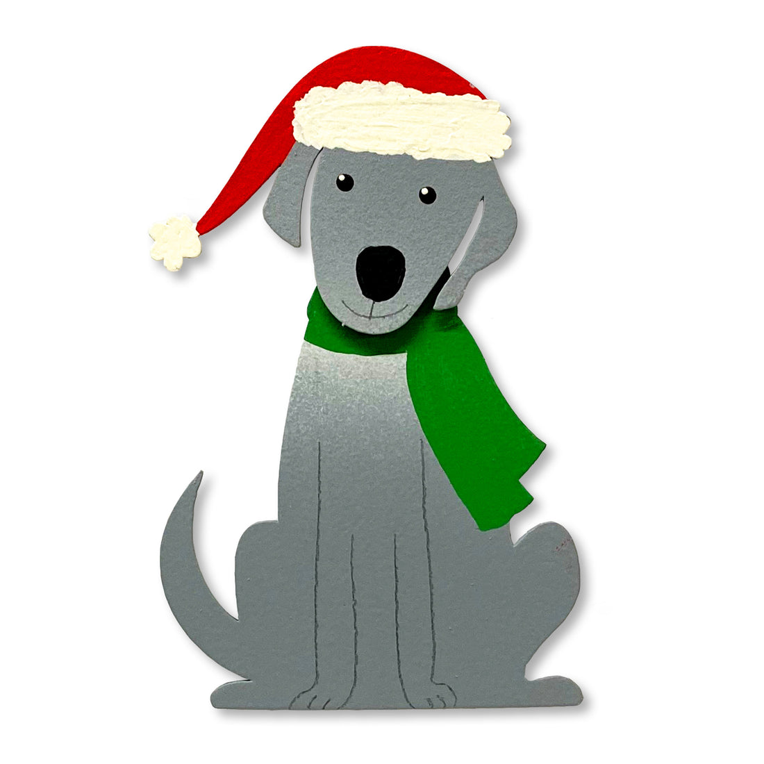 Christmas Dog w/ Movable Head Magnet