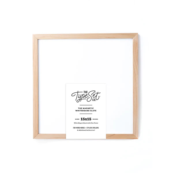 The Type Set Co.® 15x15 Magnetic Letter Board Slate Whiteboard