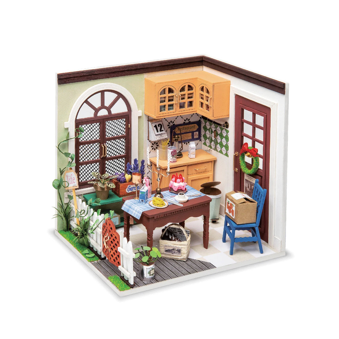 DIY-Miniaturhaus-Set für das Esszimmer von Mrs. Charlie
