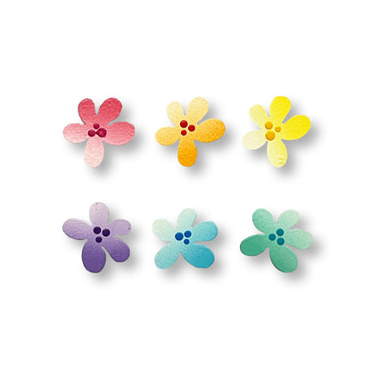 Pastel Flower Magnets S/6