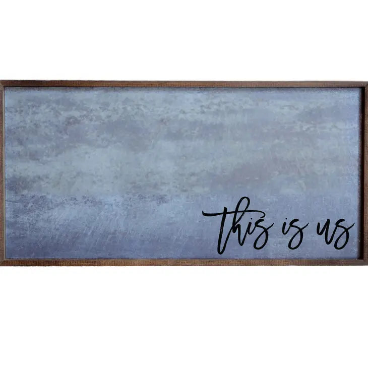 &quot;This is Us&quot; Magnet Board w/ Frame